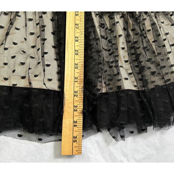Jessica McClintock Girls Formal Dress 16 Black Lace Swiss Dot Sleeveless Party - Picture 9 of 10